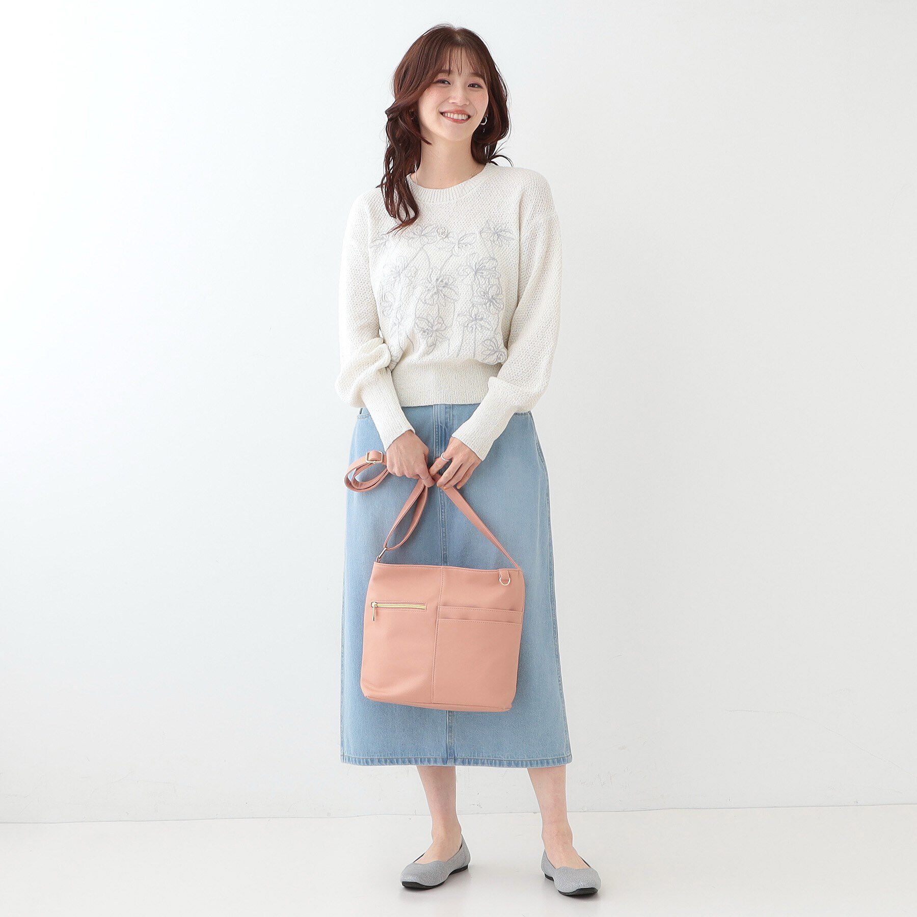 SHOO･LA･RUE「【ポケットたくさん】 フロント切り替えショルダーバッグ」|ショルダー・メッセンジャー|