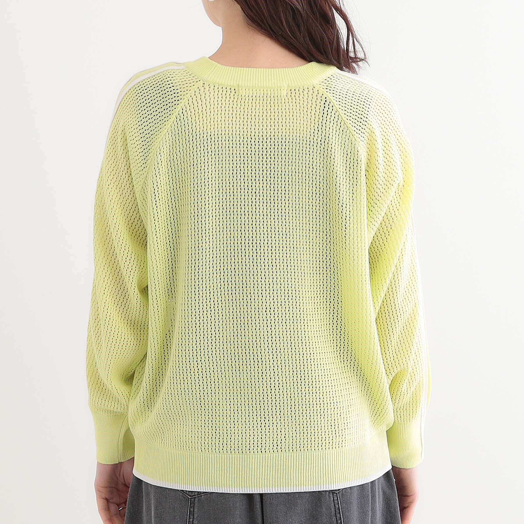 SHOO･LA･RUE「麻タッチメッシュラインニット」|ニット・セーター|