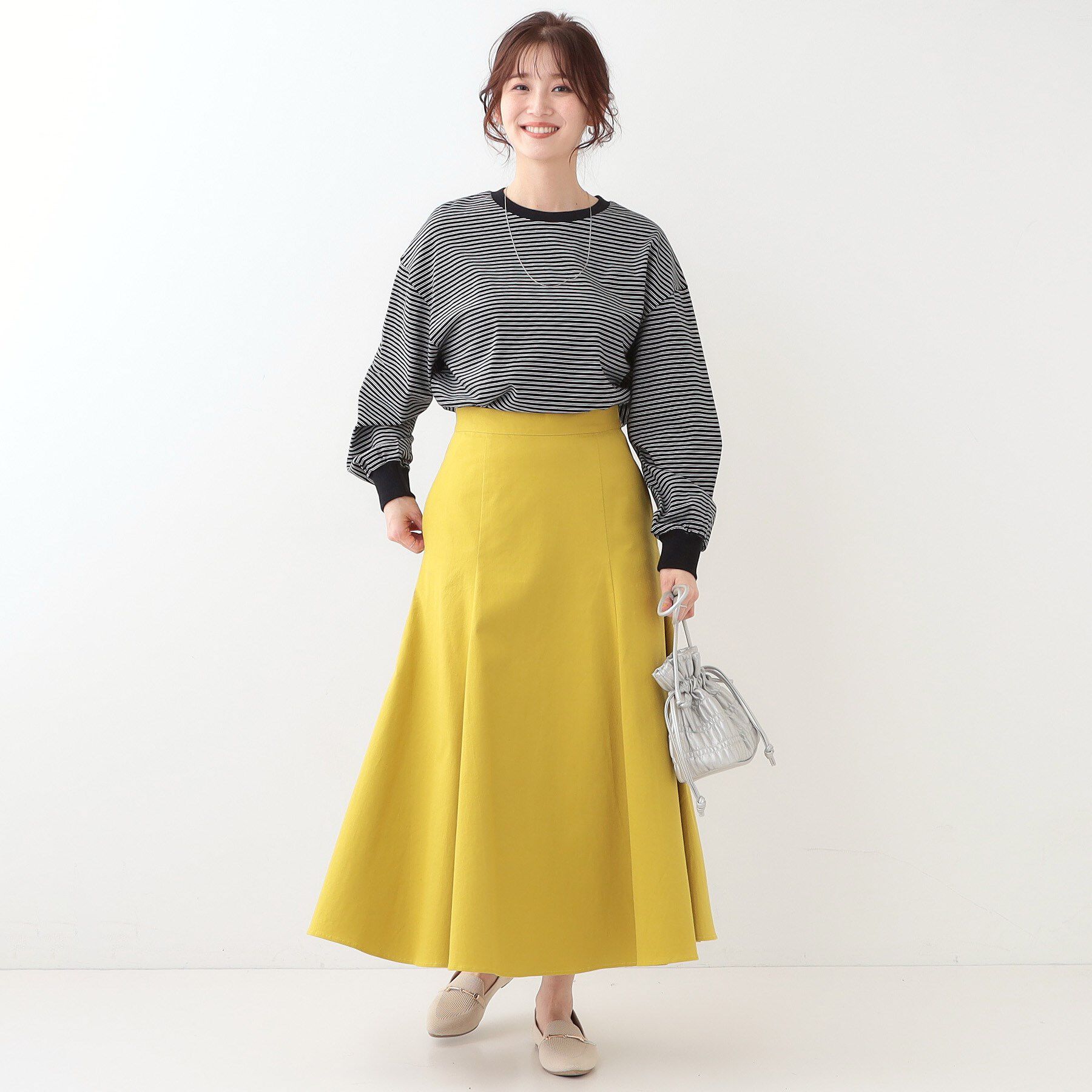 SHOO･LA･RUE「【洗える】ボーダーリブカットソー」|Tシャツ・カットソー|