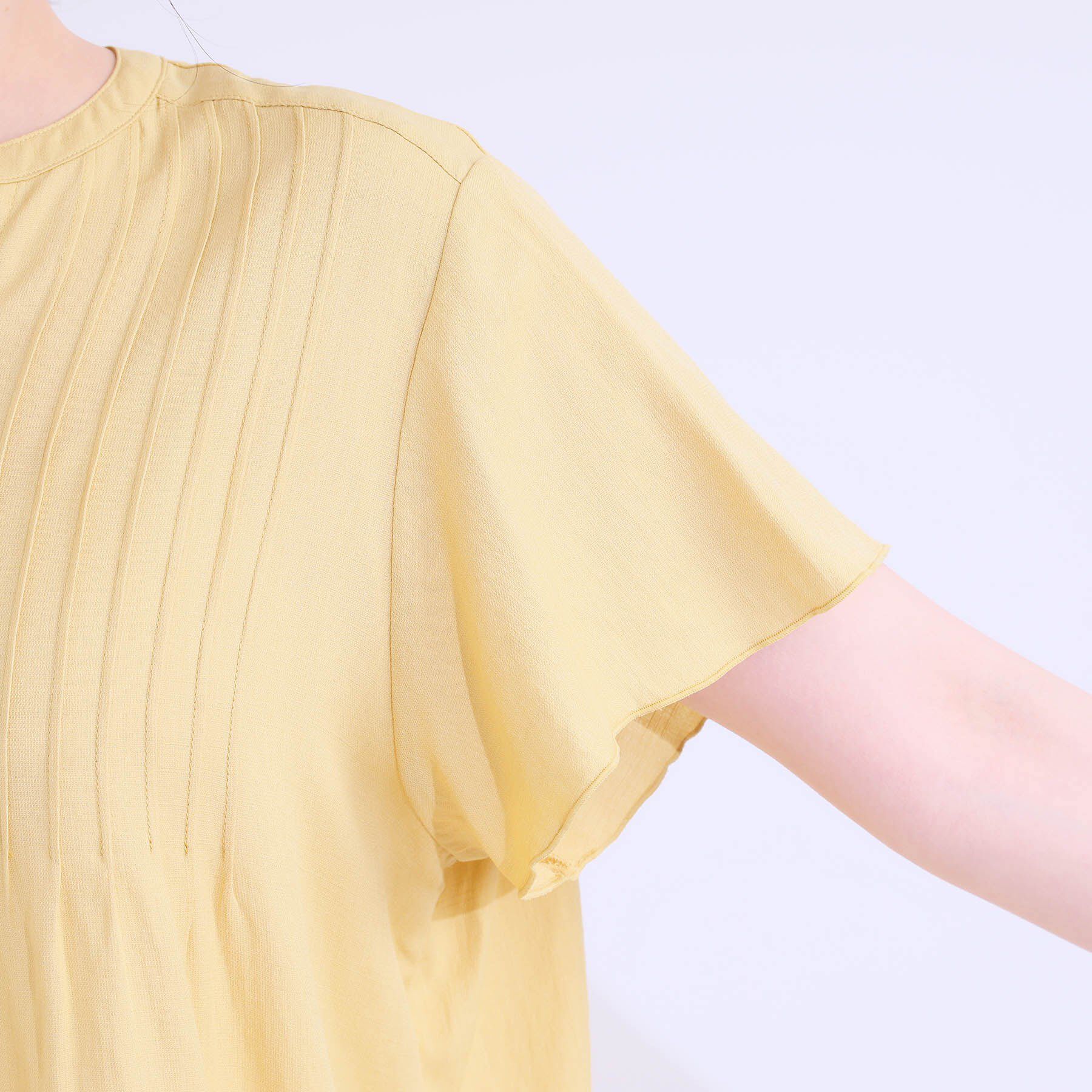 SHOO･LA･RUE「【洗える/S-LL】ふわりシルエットが涼しげ フロントボタンブラウス」|シャツ・ブラウス|