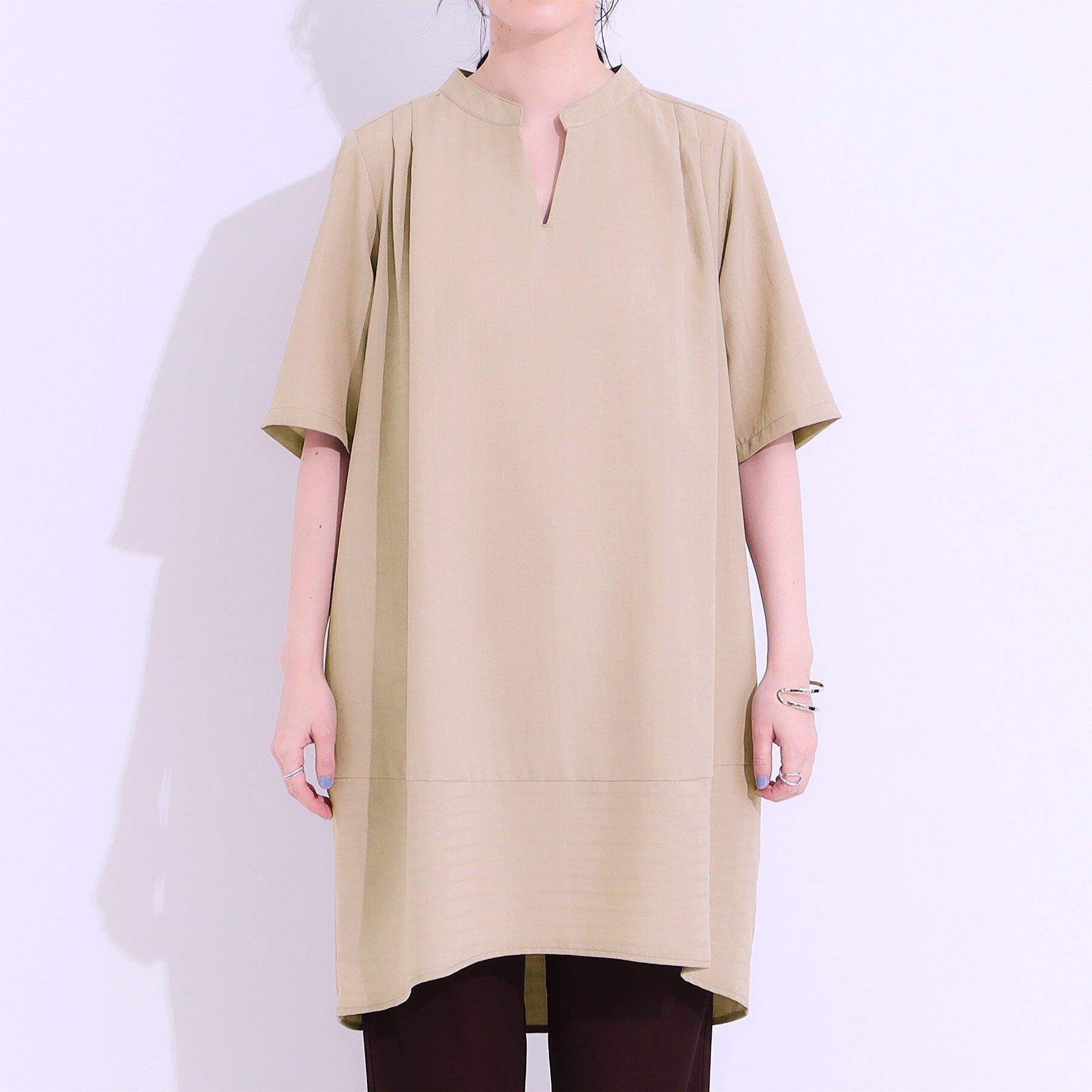 SHOO･LA･RUE「【洗える】楽に体型カバー叶う チュニックワンピース」|チュニック|