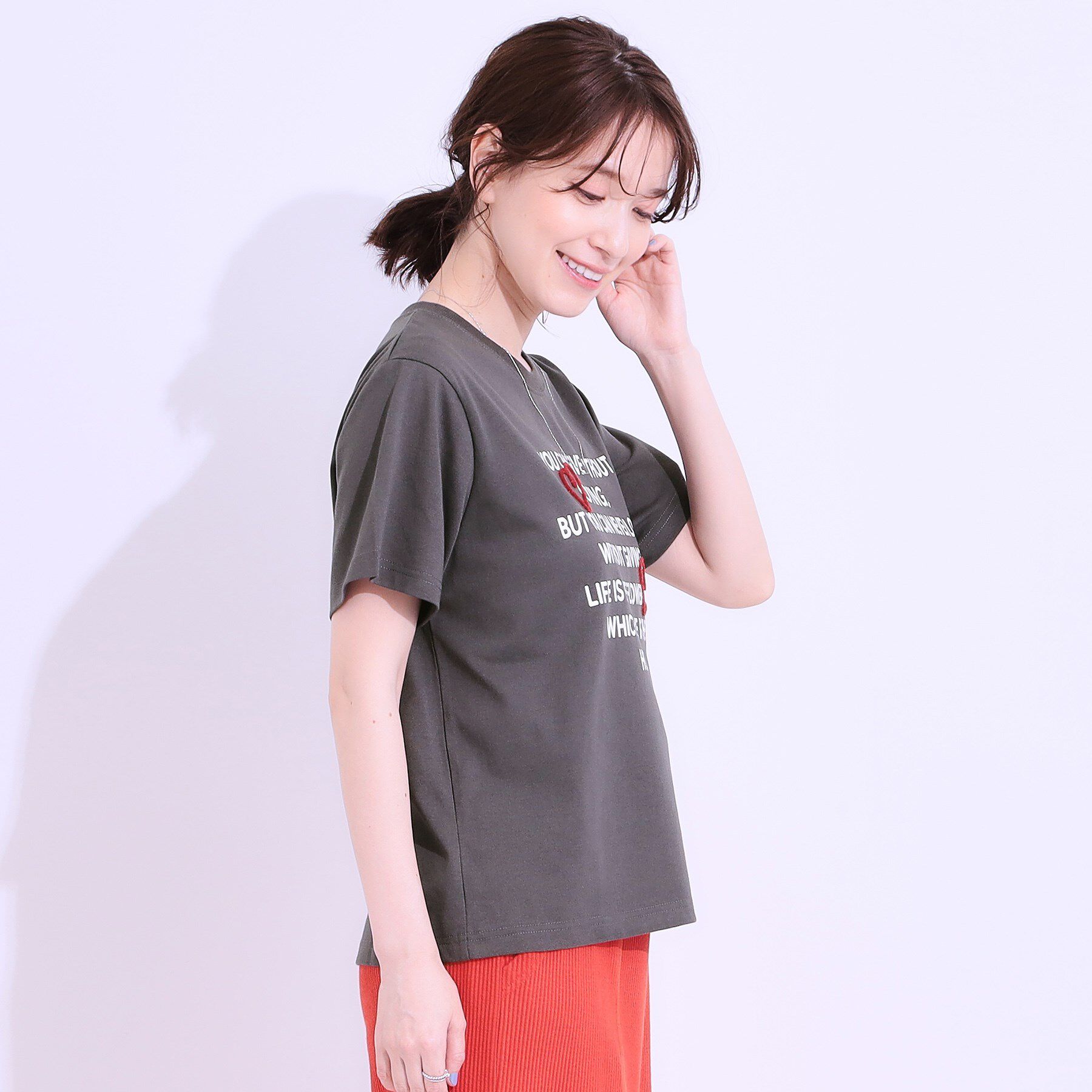 SHOO･LA･RUE「【S-LL】選べる4柄 デザイン刺繍アソートTシャツ」|Tシャツ・カットソー|