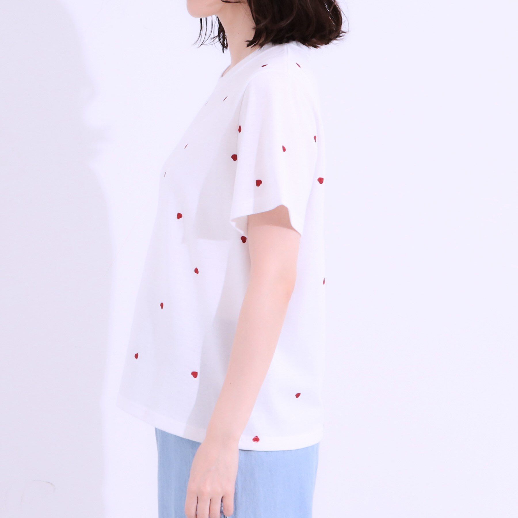 SHOO･LA･RUE「【S-LL】選べる4柄 デザイン刺繍アソートTシャツ」|Tシャツ・カットソー|