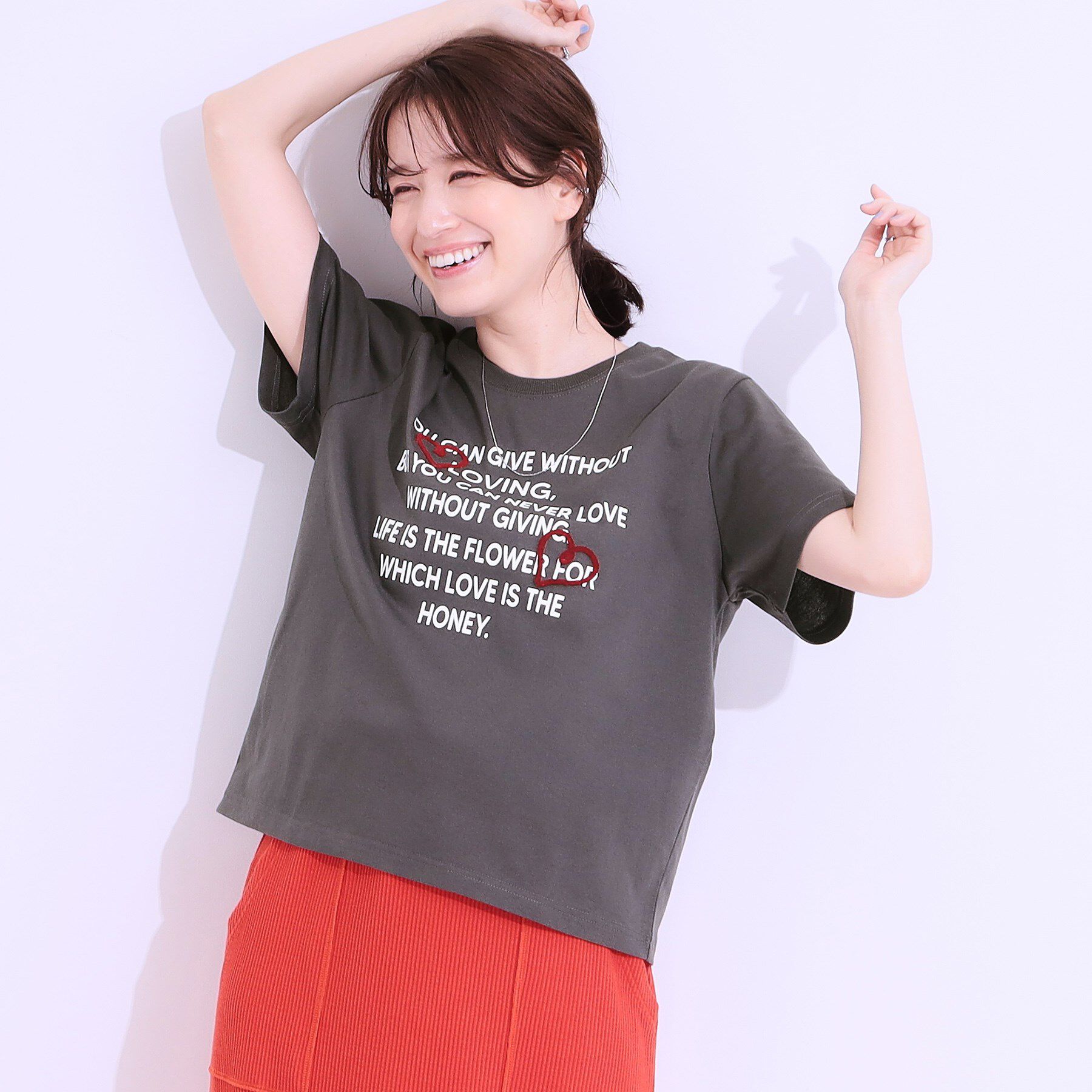 SHOO･LA･RUE「【S-LL】選べる4柄 デザイン刺繍アソートTシャツ」|Tシャツ・カットソー|