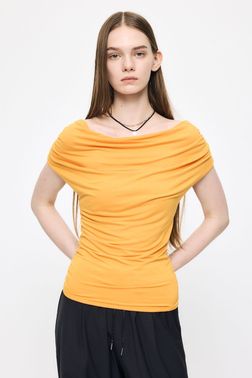 MOUSSY「DRAPE OFF SHOULDER CUT トップス」|その他|