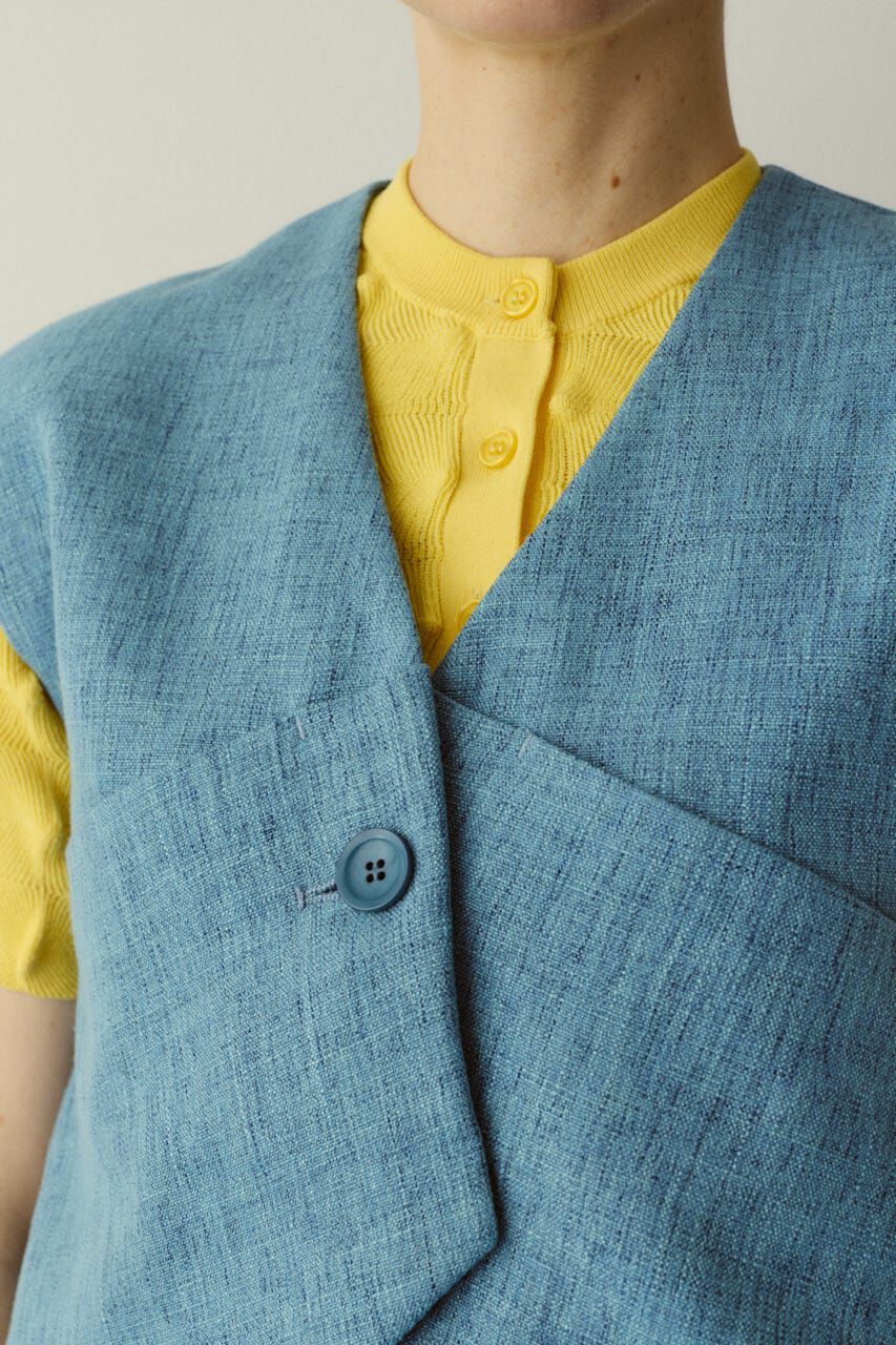 HeRIN.CYE「［予約］Tweed butcher vest」|ダウンベスト・ベスト|