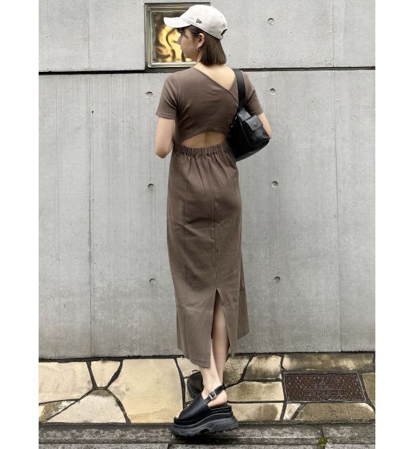 MURUA「アシメネックバックオープンワンピース」|ワンピース|