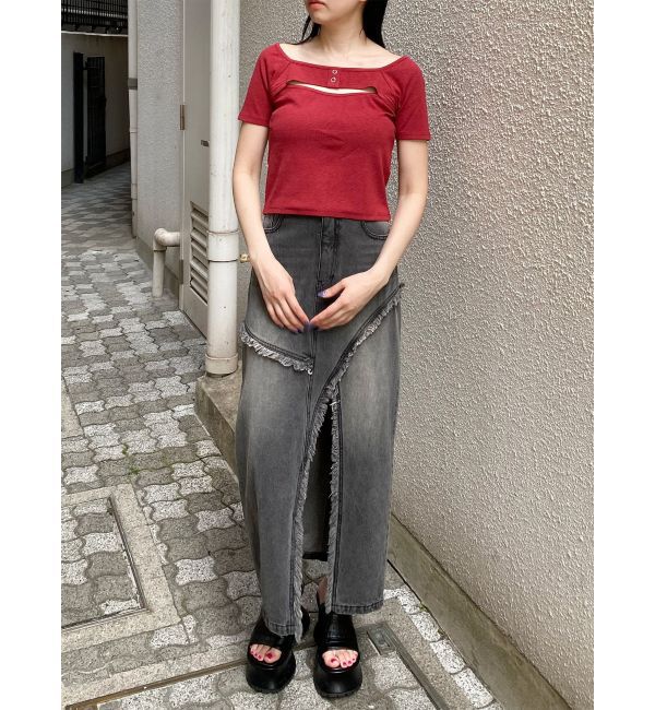 MURUA「2WAYレイヤードライクトップス」|Tシャツ・カットソー|