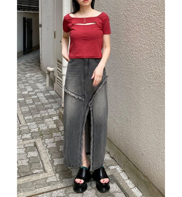 MURUA「2WAYレイヤードライクトップス」|Tシャツ・カットソー|