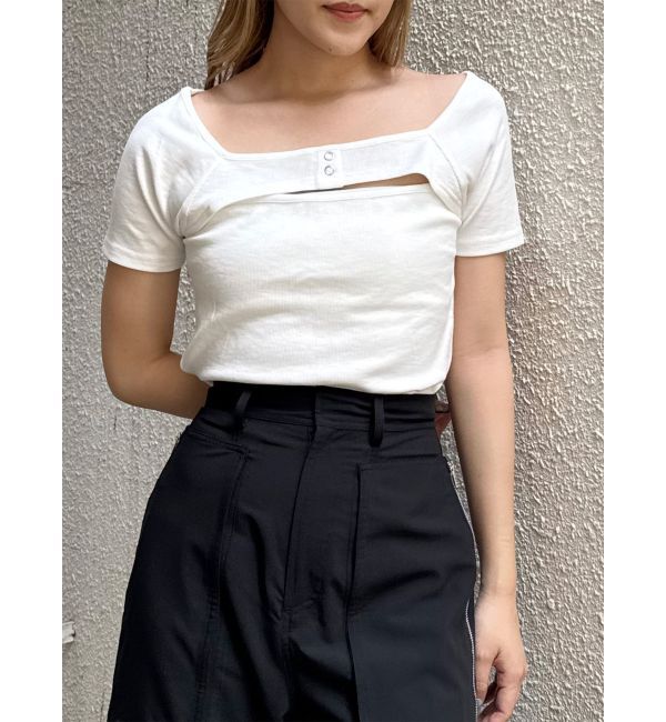 MURUA「2WAYレイヤードライクトップス」|Tシャツ・カットソー|