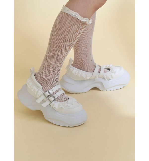 merry jenny「frill mary jane metal sneakers」|スニーカー|