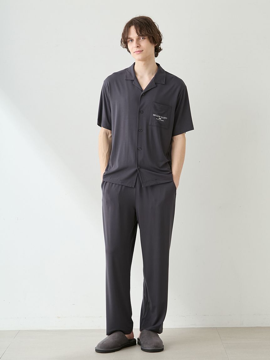 GELATO PIQUE HOMME「【HOMME】【接触冷感】COOLレーヨンロゴロングパンツ」|ルームウェア|