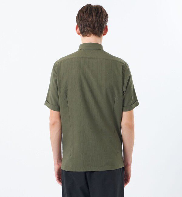 MACKINTOSH PHILOSOPHY「【WEB&一部店舗限定】トロッター スクエアボタンダウン半袖シャツ サッカーストライプ」|シャツ・ブラウス|
