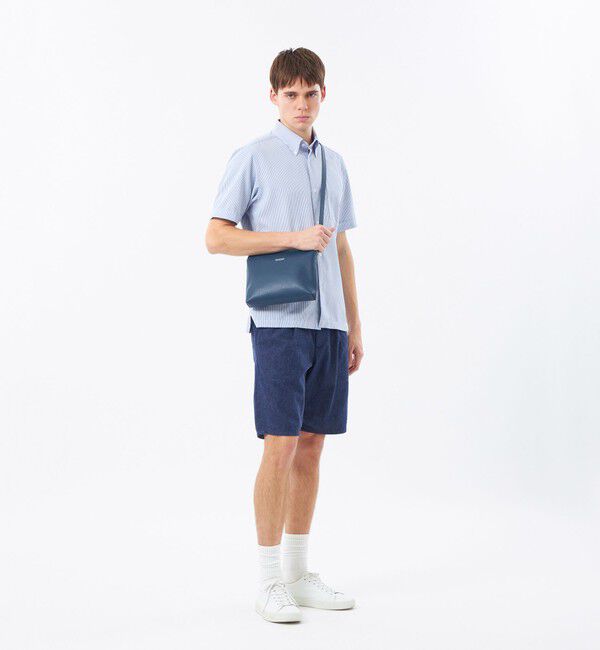 MACKINTOSH PHILOSOPHY「【WEB&一部店舗限定】トロッター スクエアボタンダウン半袖シャツ サッカーストライプ」|シャツ・ブラウス|