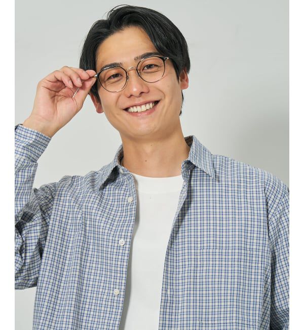  「ボストン型 メガネ | メタル 高級感 眼鏡 伊達メガネ おしゃれ 読書 ビジネス FASHION レンズ交換券付」|メガネ|