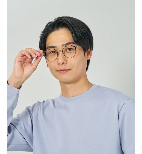  「ボストン型 メガネ | メタル 高級感 眼鏡 伊達メガネ おしゃれ 読書 ビジネス FASHION レンズ交換券付」|メガネ|
