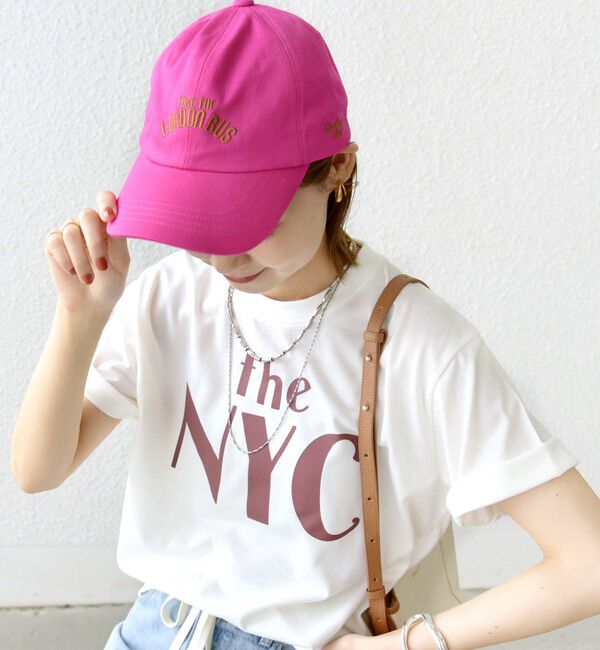 SHIPS for women「【WEB限定】コットン 天竺 ロゴ プリント TEE」|Tシャツ・カットソー|