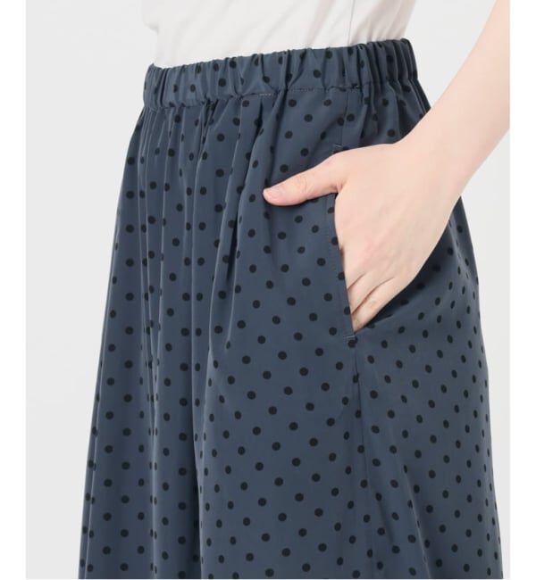 VERMEIL par iena「《手洗い可》ドットワイドパンツ」|その他|