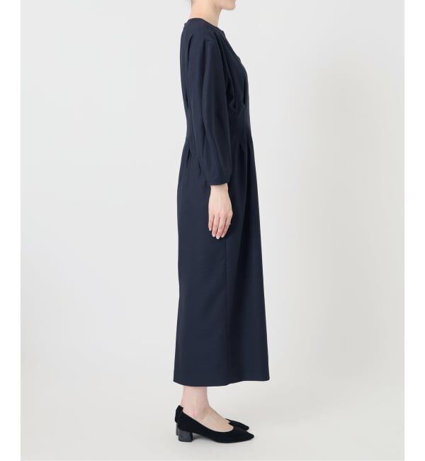 VERMEIL par iena「《一部WEB限定予約》FLAXASA jewel ox ウエストシェイプワンピース」|ワンピース|