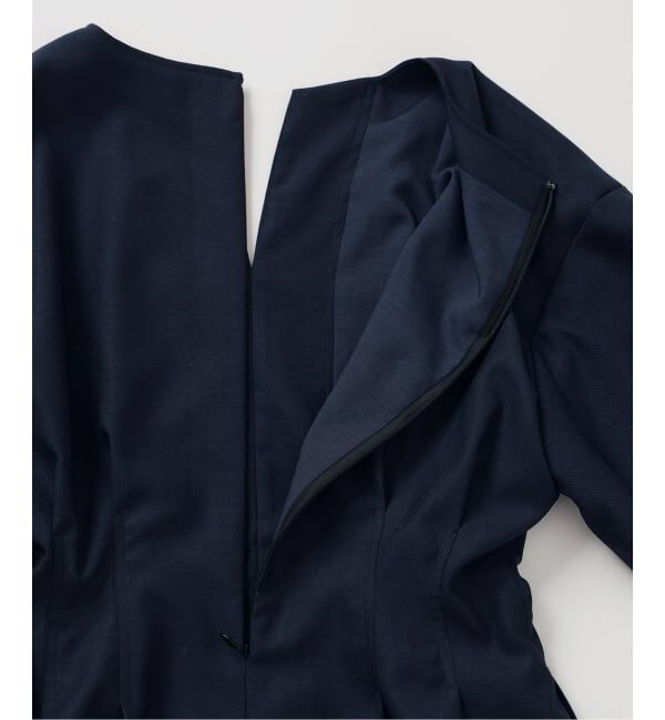 VERMEIL par iena「《一部WEB限定予約》FLAXASA jewel ox ウエストシェイプワンピース」|ワンピース|