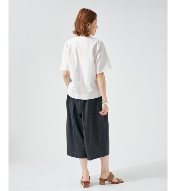 VERMEIL par iena「《予約》cotton back satin T-ブラウス」|シャツ・ブラウス|