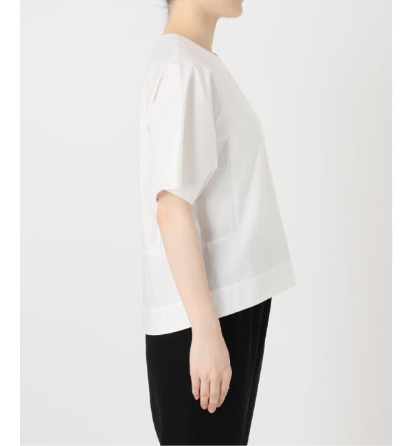 VERMEIL par iena「《予約》cotton back satin T-ブラウス」|シャツ・ブラウス|