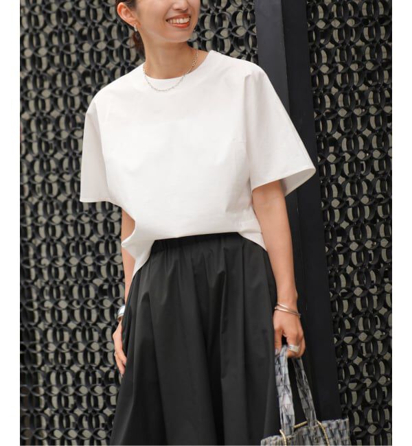 VERMEIL par iena「《予約》cotton back satin T-ブラウス」|シャツ・ブラウス|ホワイト