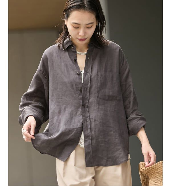 JOURNAL STANDARD「リネンレギュラーカラーシャツ」|シャツ・ブラウス|