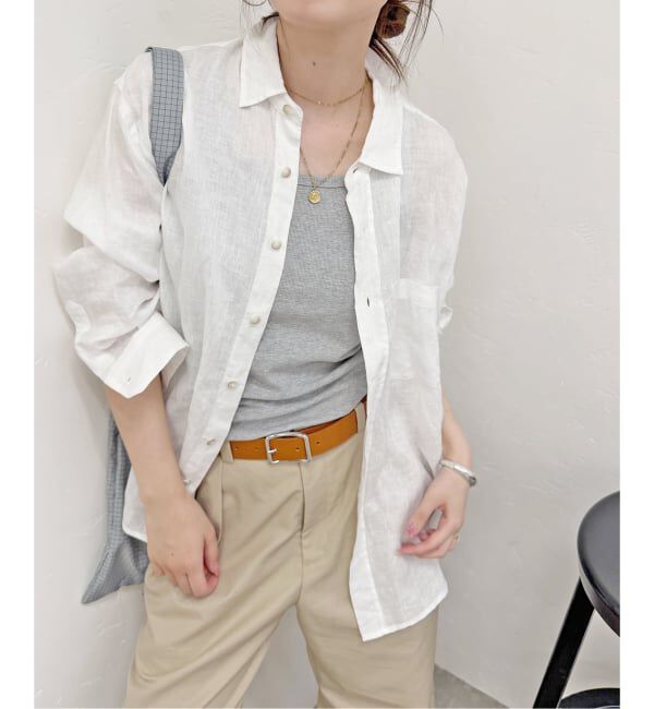 JOURNAL STANDARD「リネンレギュラーカラーシャツ」|シャツ・ブラウス|