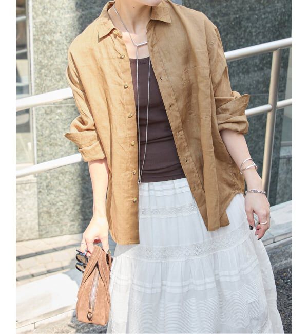 JOURNAL STANDARD「リネンレギュラーカラーシャツ」|シャツ・ブラウス|
