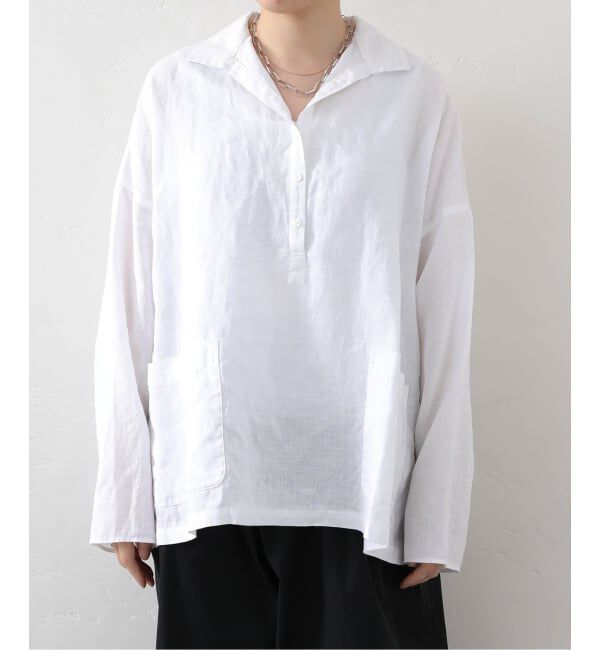 journal standard luxe「《追加予約》リネンワッシャー スキッパーシャツ」|シャツ・ブラウス|
