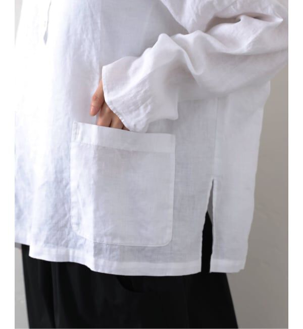 journal standard luxe「《追加予約》リネンワッシャー スキッパーシャツ」|シャツ・ブラウス|