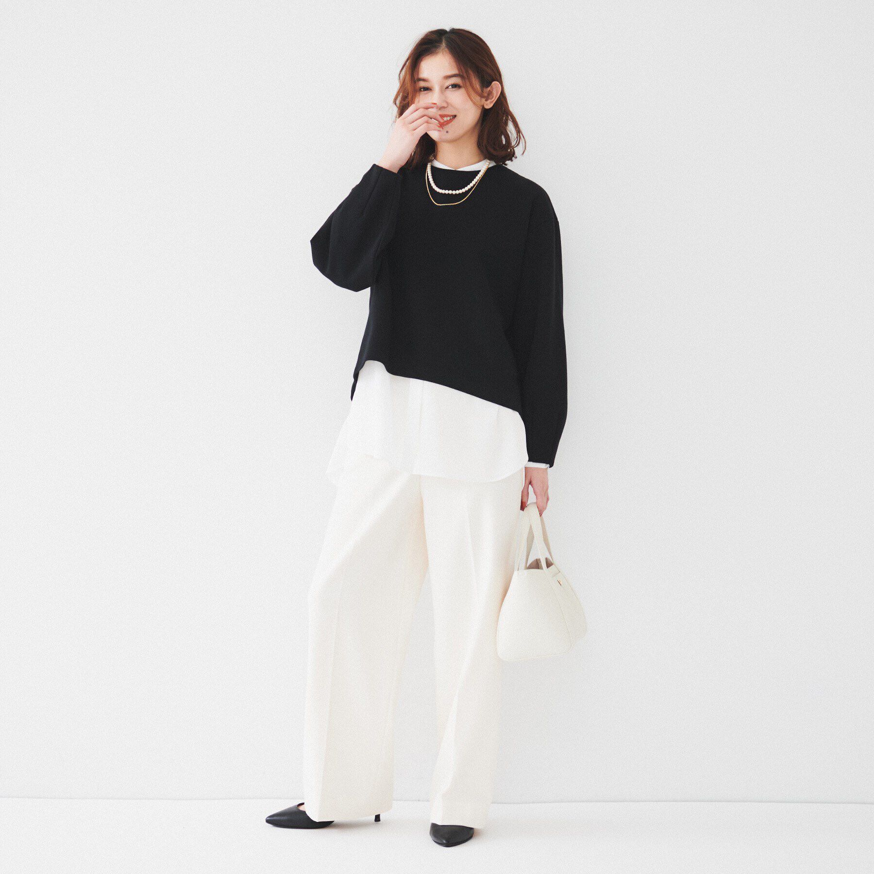 UNTITLED「【洗える/後ろファスナー】ダンボールプルオーバー」|Tシャツ・カットソー|
