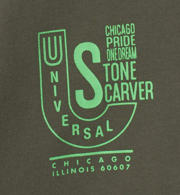 UNITED ARROWS green label relaxing「【別注】＜UNIVERSAL OVERALL＞グラフィック プリント Tシャツ / キッズ 140cm-160cm」|Tシャツ・カットソー|