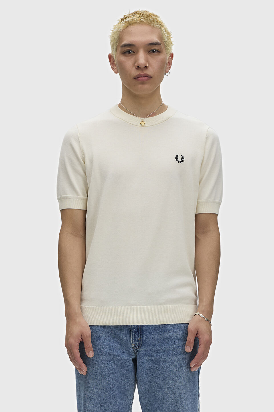 FRED PERRY 「Cotton Knitted T-Shirt」|ポロシャツ|