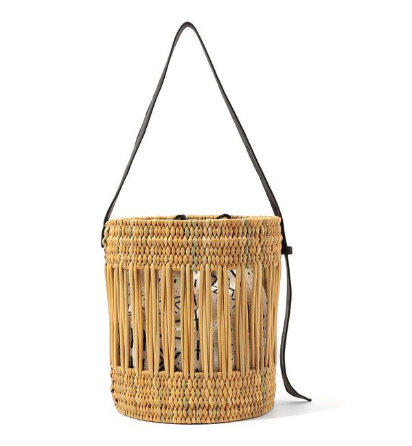 TOMORROWLAND GOODS「KECH LES ESSENTIAL ONE SHOULDER L バスケットバッグ」|かごバッグ|43 ベージュ