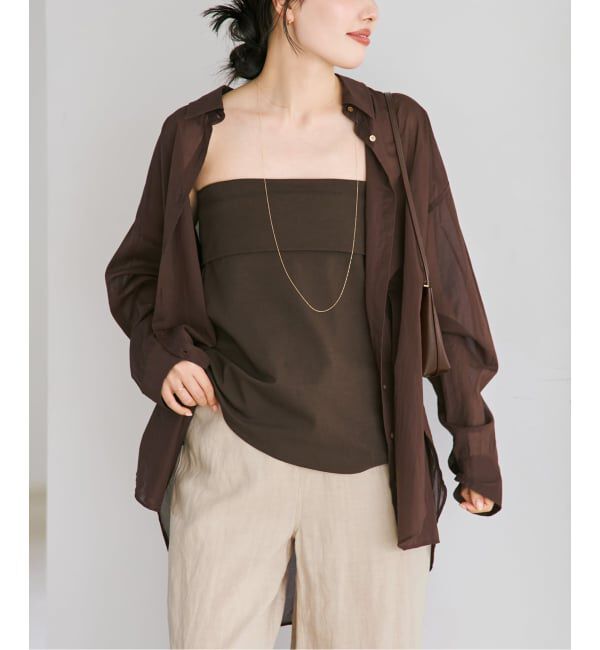 Plage「new cotton sheer シャツ」|シャツ・ブラウス|