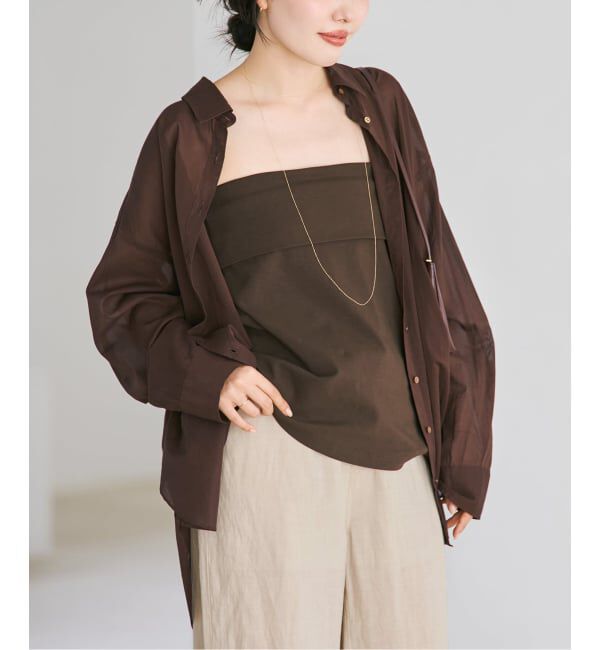 Plage「new cotton sheer シャツ」|シャツ・ブラウス|