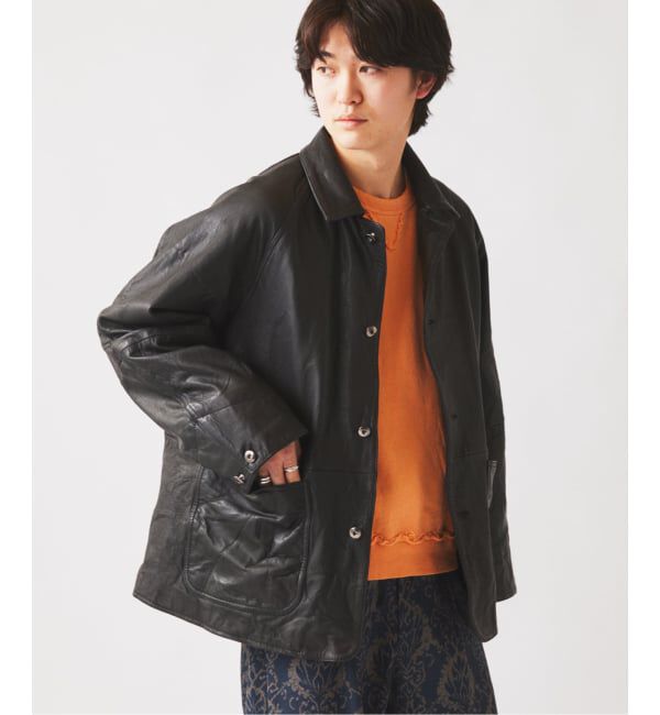 JOURNAL STANDARD relume「ゴートレザー カバーオール」|ライダースジャケット|