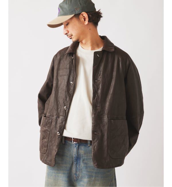 JOURNAL STANDARD relume「ゴートレザー カバーオール」|ライダースジャケット|