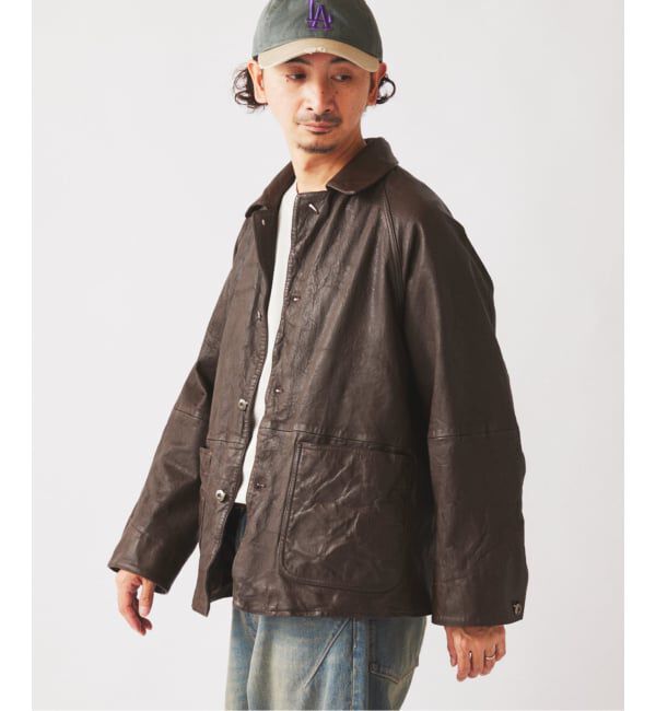 JOURNAL STANDARD relume「ゴートレザー カバーオール」|ライダースジャケット|