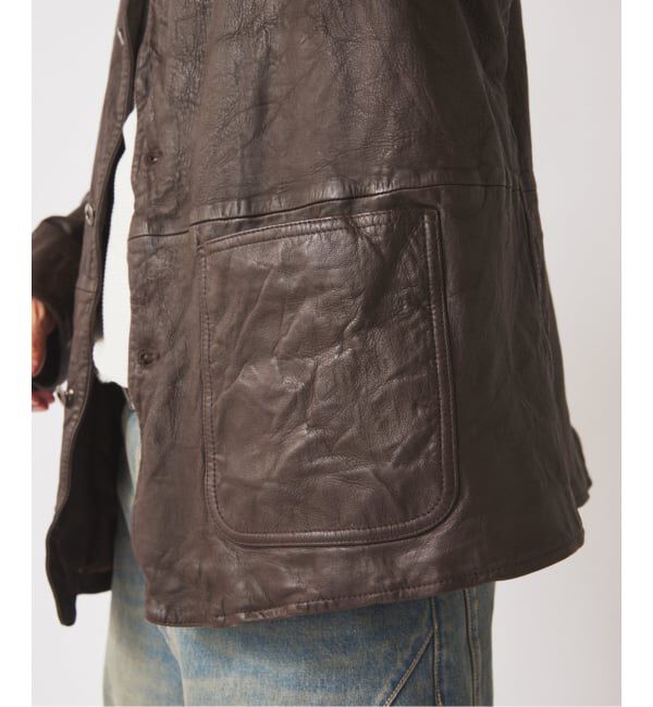 JOURNAL STANDARD relume「ゴートレザー カバーオール」|ライダースジャケット|