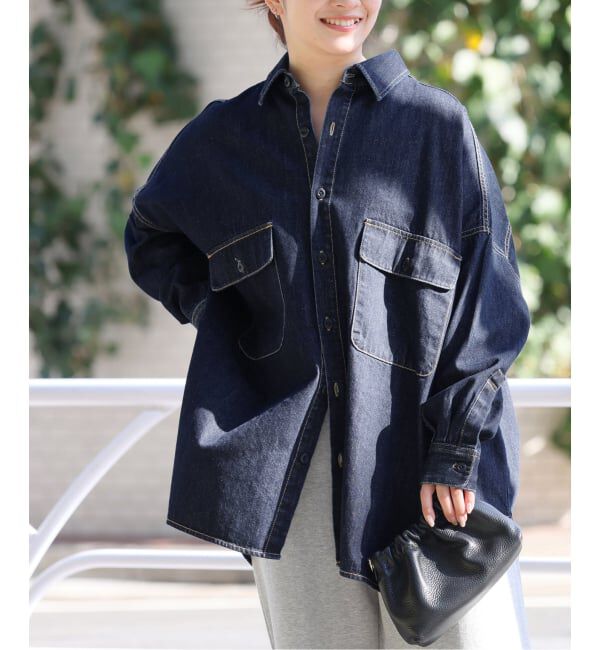 JOURNAL STANDARD relume「《追加》【LANCER/ランサー】デニムビッグシャツ」|シャツ・ブラウス|