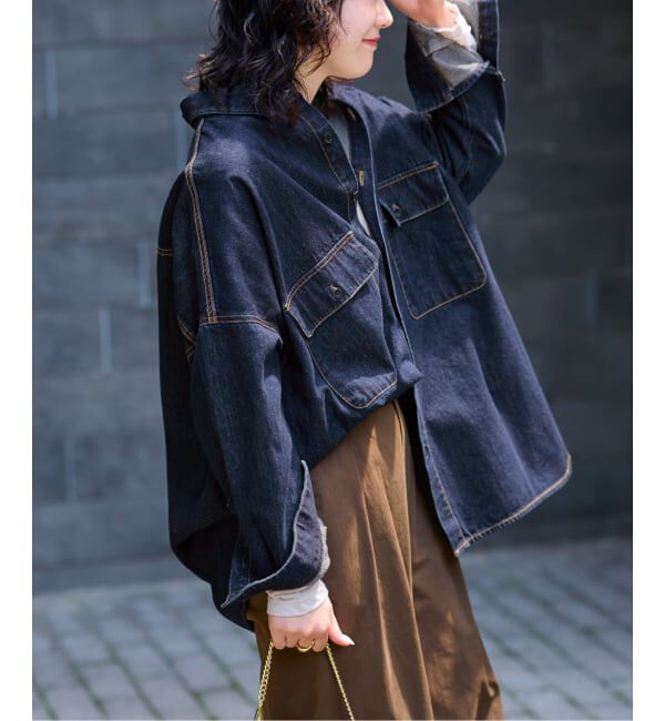 JOURNAL STANDARD relume「《追加》【LANCER/ランサー】デニムビッグシャツ」|シャツ・ブラウス|