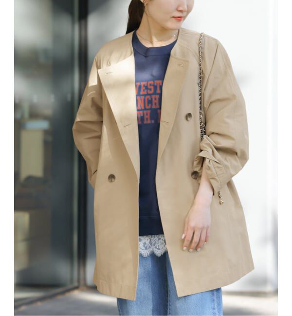 JOURNAL STANDARD relume「［洗濯機洗い可］ノーカラートレンチコート」|トレンチコート|ベージュ