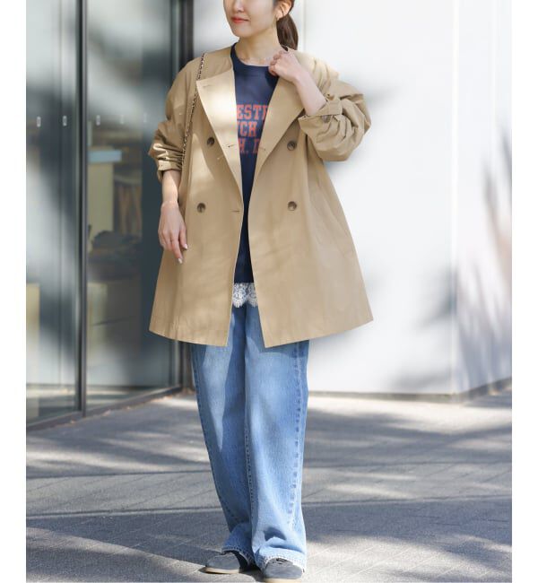 JOURNAL STANDARD relume「［洗濯機洗い可］ノーカラートレンチコート」|トレンチコート|