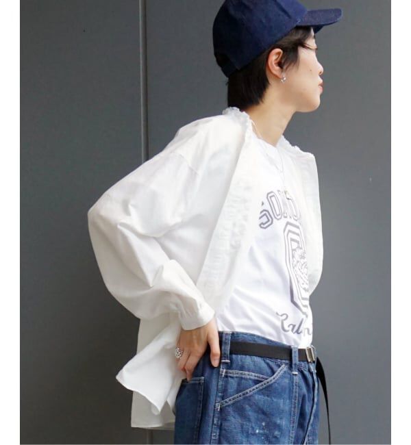 journal standard luxe「《追加》CLシャンブレー フリルブラウス」|シャツ・ブラウス|