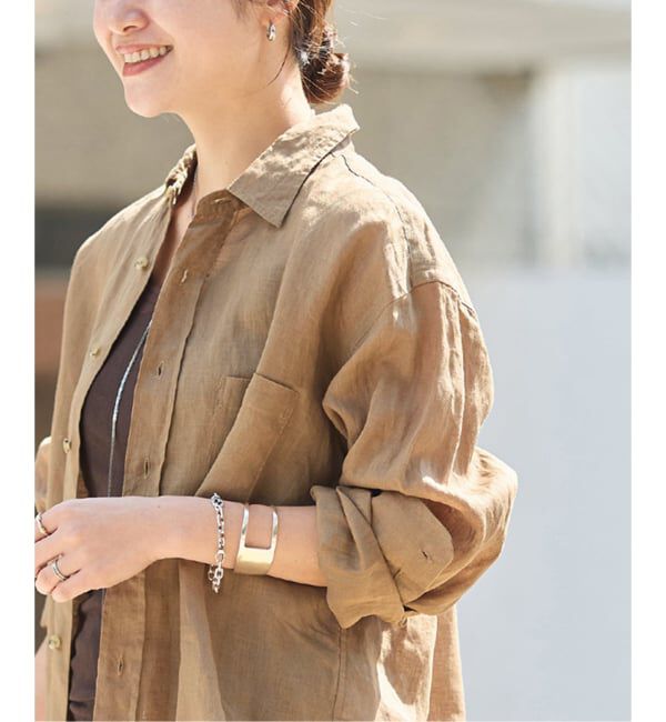 JOURNAL STANDARD「リネンレギュラーカラーシャツ」|シャツ・ブラウス|