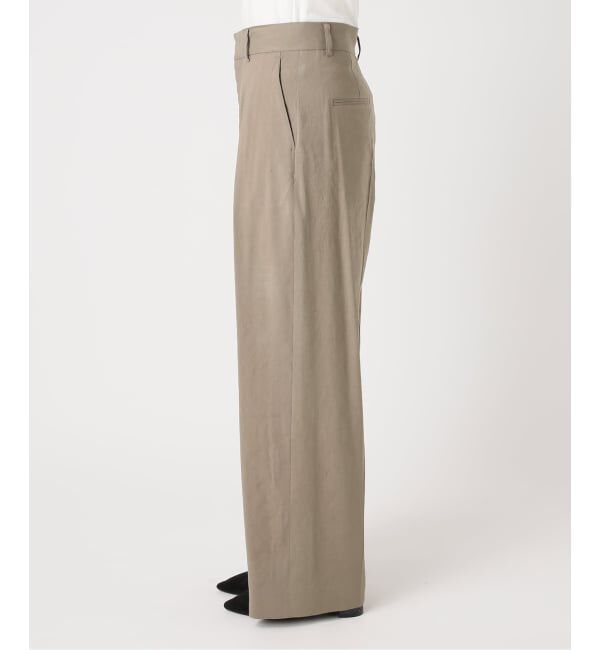journal standard L'essage「バイオリネン ワイドタックパンツ」|スラックス|