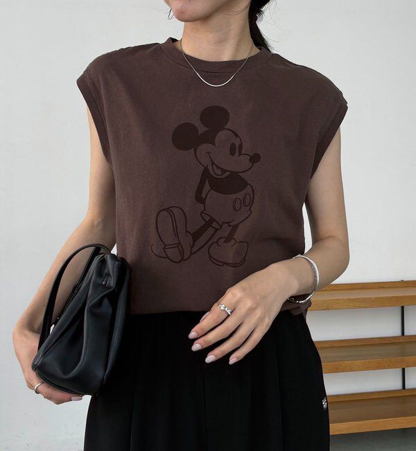  「〈GOOD ROCK SPEED〉MickeyスリーブレスTシャツ」|Tシャツ・カットソー|ブラウン